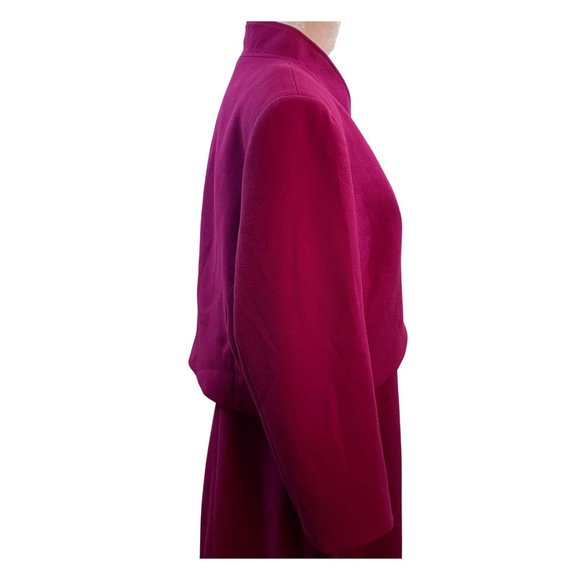 Tahari Arthur S. Levine Womens 2 Pc Magenta Suit Dress Size 18 - Picture 9 of 16